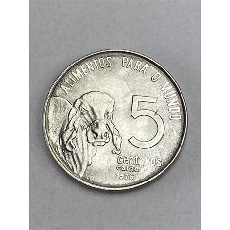 Moeda 5 Centavos 1976 FAO Shopee Brasil