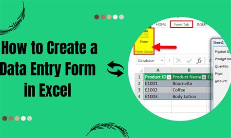 Excel Data Entry Format – How to Create a Data Entry Form in Excel - Earn and Excel