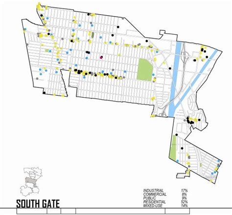 City Of South Gate Amenity Profile Mapping Download Scientific Diagram