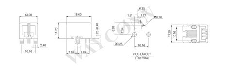 Side Entry Pcb Mount Rj11 4p4c Jack Wayconn Electronics