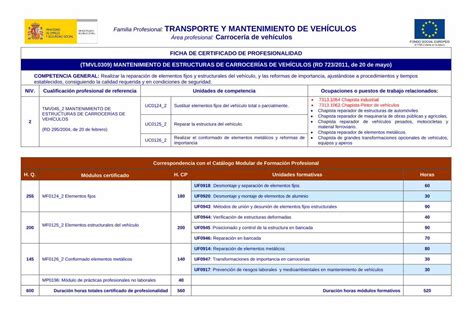 PDF Familia Profesional TRANSPORTE Y MANTENIMIENTO PDF