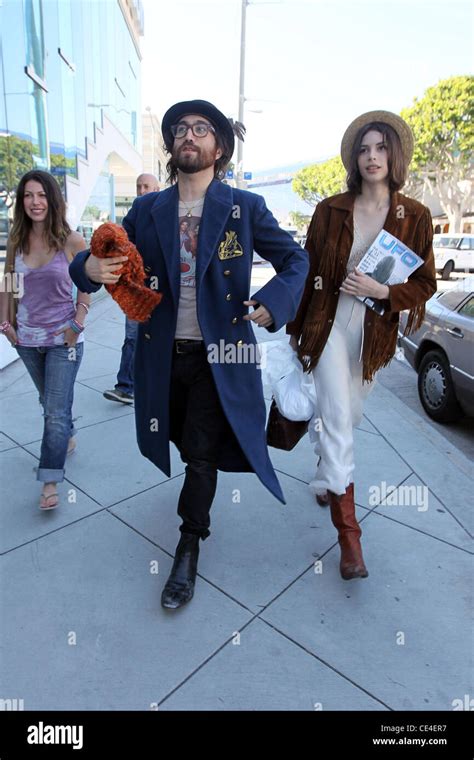 Sean Lennon and his girlfriend Charlotte Kemp shopping at Urth Cafe and ...