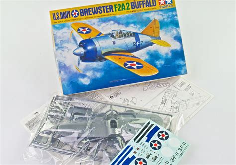 US NAVY F2A2 BREWSTER BUFFALO FIGHTER 1/48 scale Tamiya Model Kit | Recovery Curios