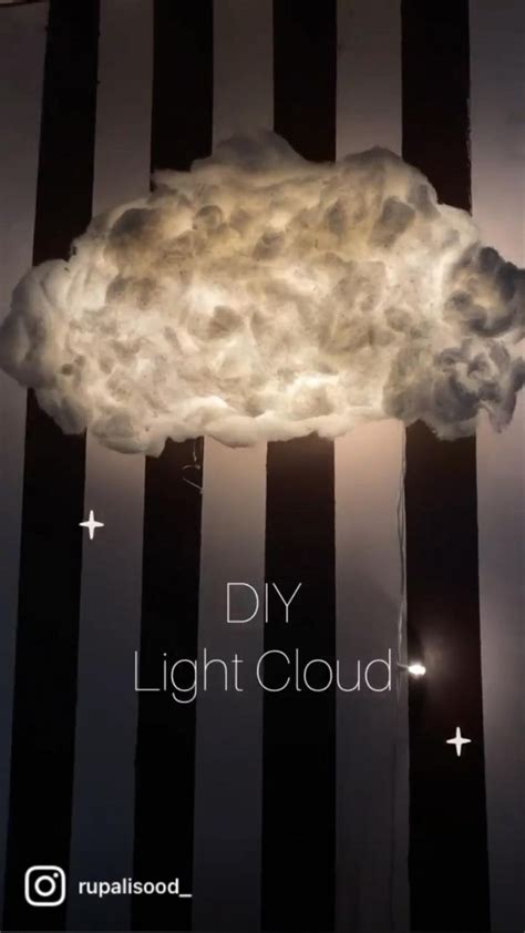 DIY Light Cloud☁️ Cutest night lamp and a room decor idea and it’s so ...