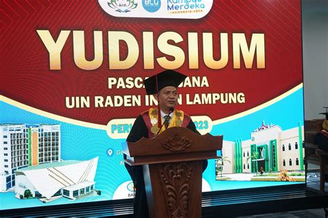 Pascasarjana UIN Raden Intan Lampung Gelar Yudisium Periode 1 Tahun