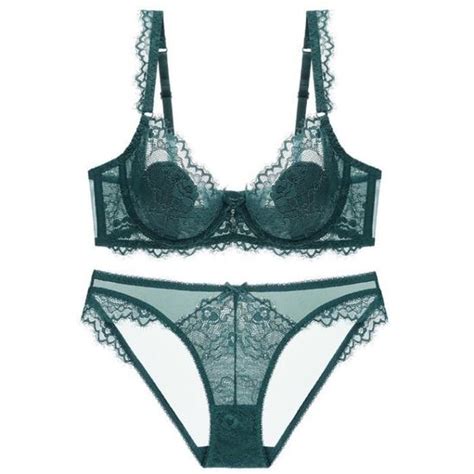 Ensemble Lingerie Femme Dentelle Sexy Transparente KJEHOME Vert Polyvalente Vert