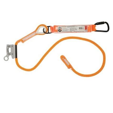 Linq Adjustable Single Leg Rope Lanyard 2m 1 X Triple Action Karabiner