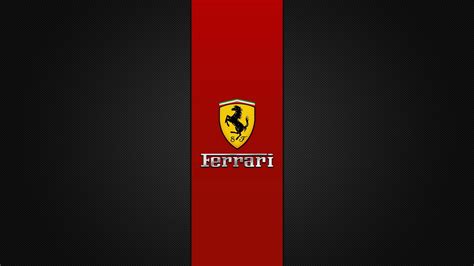 Ferrari logo on the black background Wallpaper Download 3840x2160