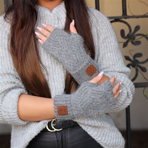 Cashmere Fingerless Gloves For Women Soft Stylish And Warm Etsy