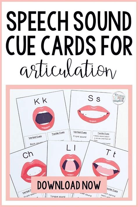 Speech Sound Cue Cards For Articulation Consonants And Vowels Bundle