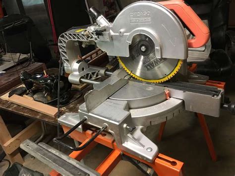 Chicago 12 Compound Slide Miter Saw Wolfe Auction And Realty Llc