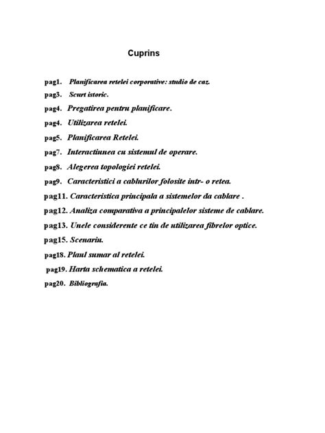 Pdf Planificare Si Realizarea Unei Retele De Calculatoare La O Int