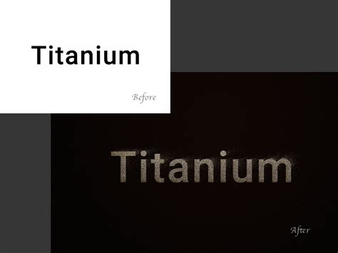 Titanium Editable Text Effect Design Cuts