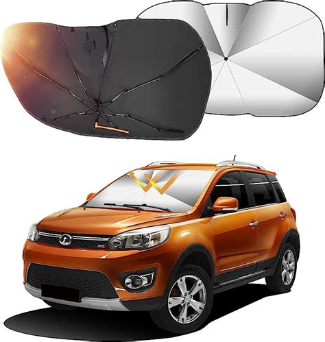 Oziral Car Windshield Sun Shade Umbrella Rotation Bendable Shaft