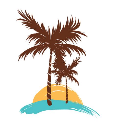 Jamaica Beach Silhouette Illustrations Royalty Free Vector Graphics