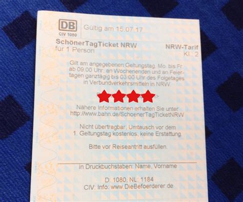 Nrw Schoener Tag Ticket Nrw