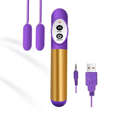 Silicone Double Head Urethral Jump Egg Vibrator Usb Chargeable Modes