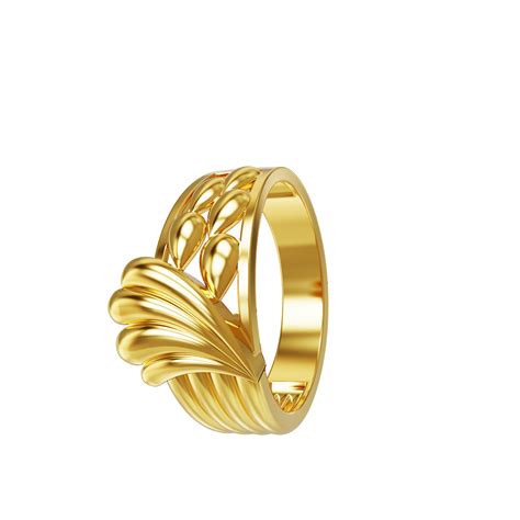 Plain Curve Design Gold Ring 02-12 - SPE Gold,Chennai