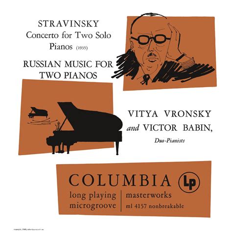 Stravinsky Concerto For Two Solo Pianos Russian Music For Two Pianos