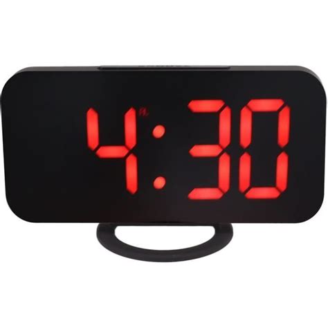 Horloge Miroir Num Rique R Veil Lectronique Dimmable Grand Cran