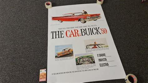 1959 Buick Poster Werbeanzeige Us Car Ad Electra Invicta In Baden