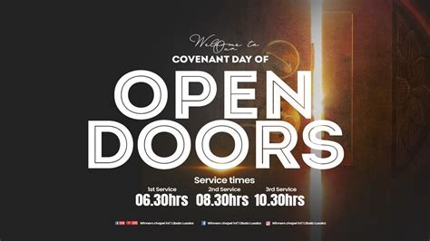 Special Holy Communion Service Covenant Day Of Open Doors Rd