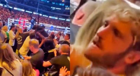 Cameras Caught Logan Paul Getting Into Ringside Brawl With Fans During