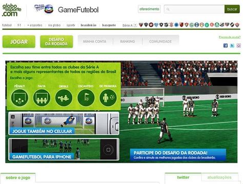 Game Futebol Globo - Game Futebol da Globo para celular Java : r/BrasilLostMedia