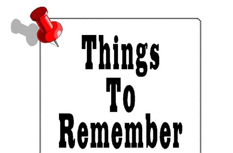 Free Posters and Signs: Things To Remember