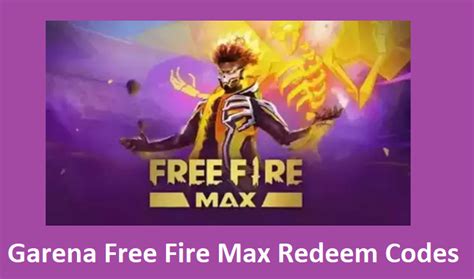 Garena Free Fire Max Redeem Codes For Today October India