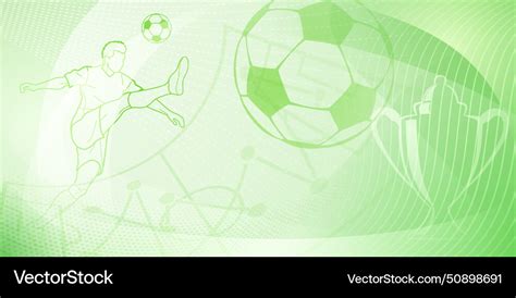 Football Themed Background Royalty Free Vector Image