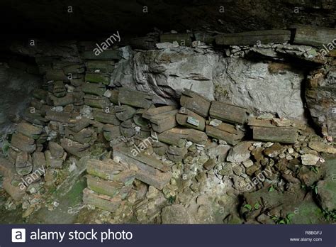 Coffins Stacked One After Another At The Entrance To Lumiang Burial