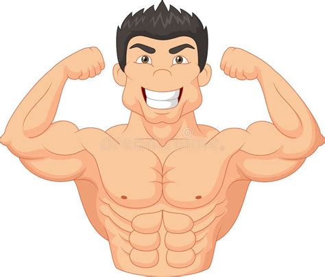 Cartoon Bodybuilder Stock Vector Image Of Adult Masculine 45746698