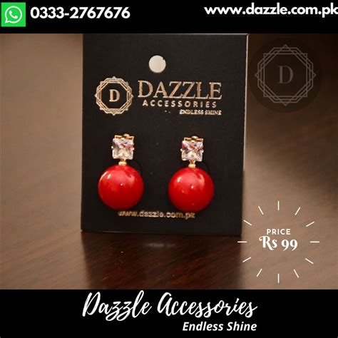 Red Drop Earrings - Dazzle Accessories