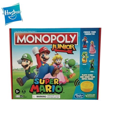 Hasbro Monopoly Super Mario Jogo De Estrat Gia Vers O Ingl S Party