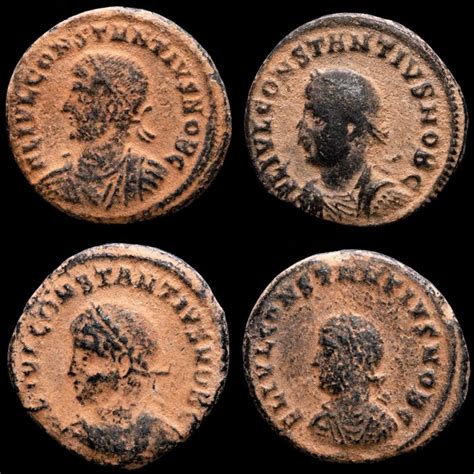 Roman Empire Lot Of Folles Constantius Ii As Caesar Catawiki