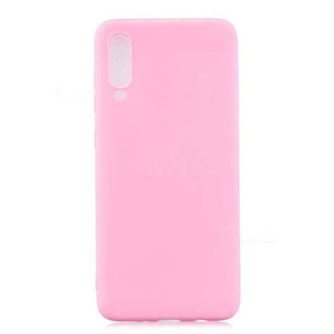 Candy Soft Silicone Protective Phone Case For Samsung Galaxy A70 Dark Pink Galaxy A70 Cases