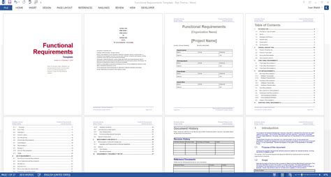 Functional Requirements Template – Software Development Templates ...