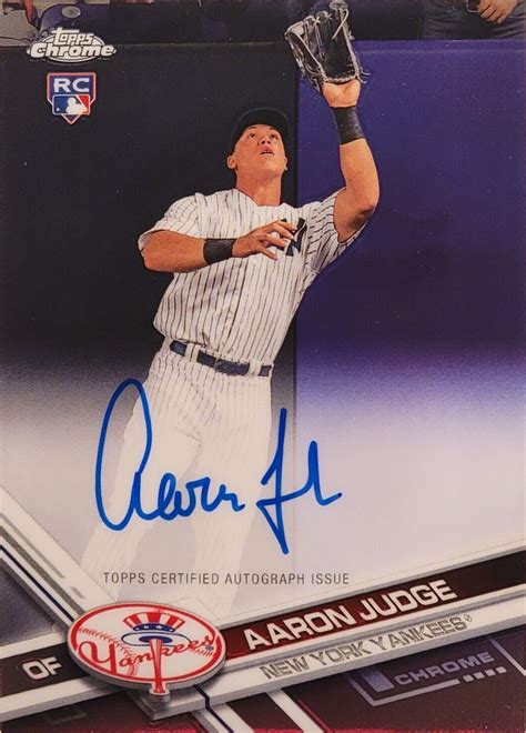 Aaron Judge Autographed Cards All Rising In Value