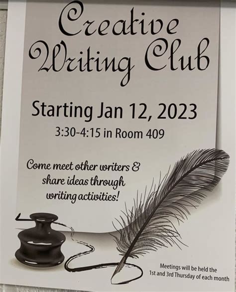 Creative Writing Club To Host Their First Meeting Eagle Eye News