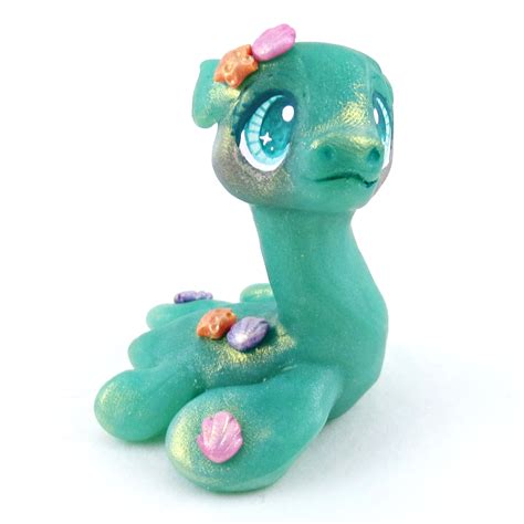 Seaglass Nessie Figurine Polymer Clay Elementals Collection