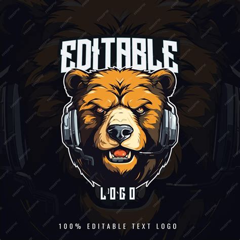 Premium Vector | Vector bear sport logo illustration