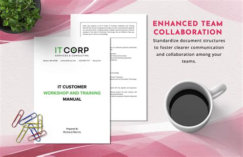 IT Customer Workshop And Training Manual Template In Word PDF Google