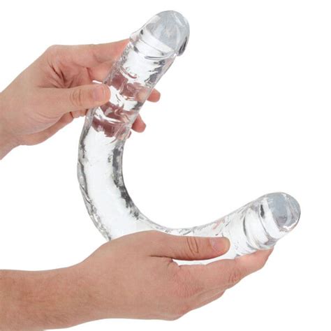 Realrock Crystal Clear Double Dildo Jetzt G Nstig Im Toy Versand