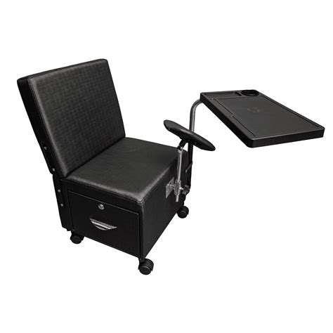 Cadeira Para Manicure E Cliente Confortável - Cadeira de Manicure Plutão Preta|Conforto Garantido para Manicure| Tão ...