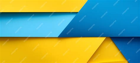 Premium AI Image | Vibrant Blue and Yellow Wall with a Splash of ...