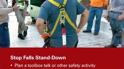 6th Annual National Fall Prevention Safety Stand Down To Be Held May 6