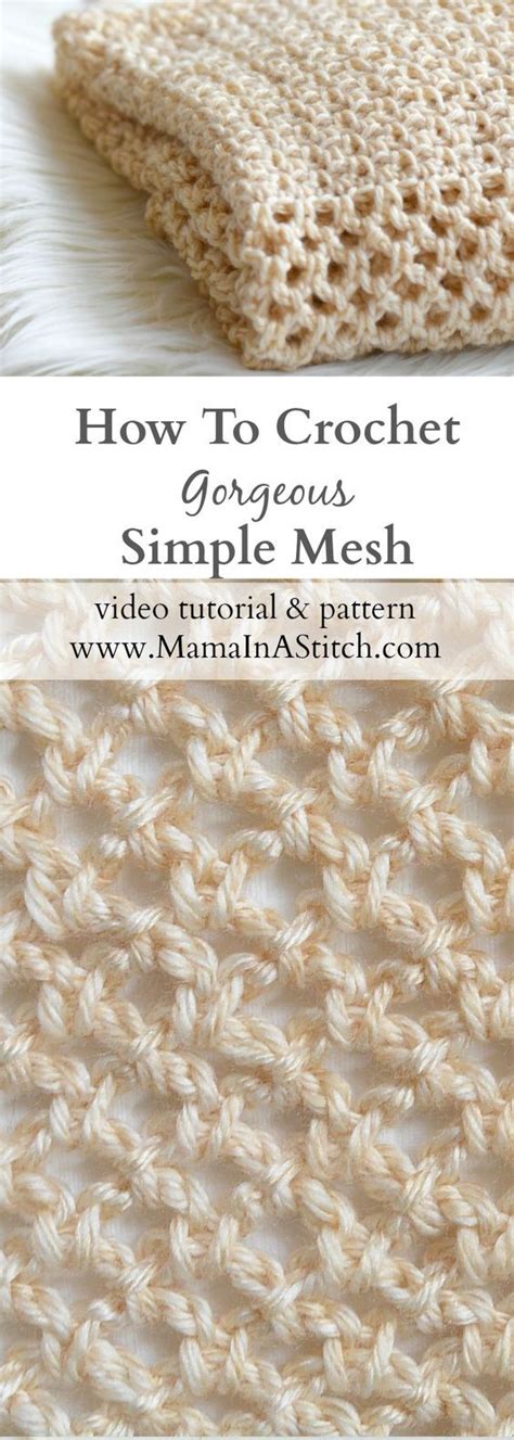 Christina S Crochet Creations How To Crochet An Easy Mesh Stitch