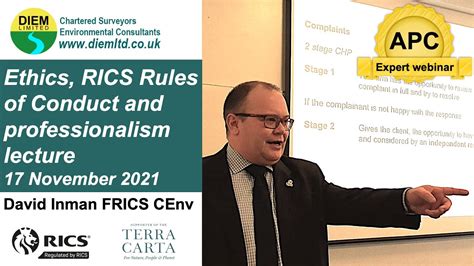 Ethics Rics Rules Of Conduct And Professionalism Lecture 17 November