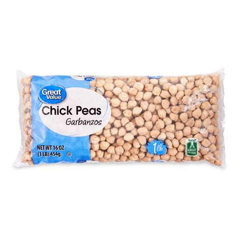 Pack Great Value Chick Peas Garbanzos Lb Walmart